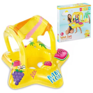 Flotador Estrella De Niños Con Para Sol