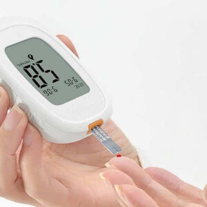 glucometro + lancetas + tiras de prueba