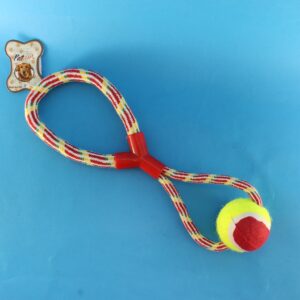 Juguete para mascota con pelota y agarr