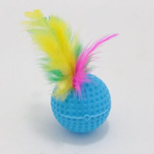 Juguete para mascota pin pon con pluma