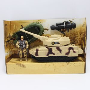 Tanque de guerra + soldado + lancha