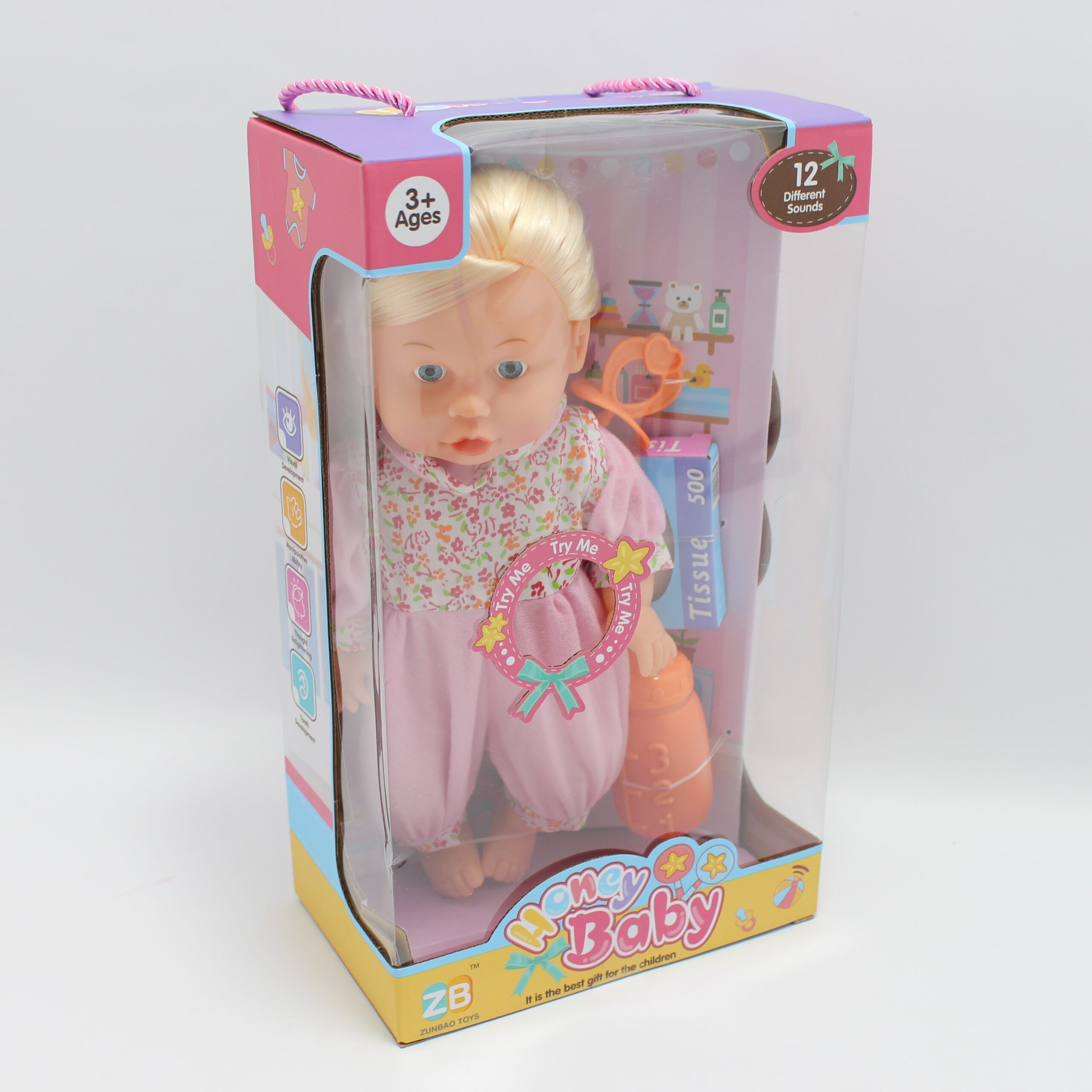 Muñeca con sonido + accesorios - Imagen 3