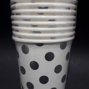 VASO PUNTO PLATEADO 7ONZ