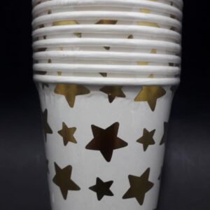 VASO ESTRELLA DORADO 7ONZ