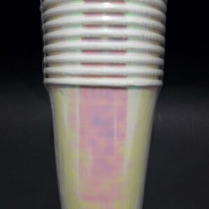 Vasos BLANCO para fiesta colores tornas
