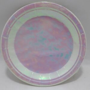 Platos pequeños blanco tornasol para fi