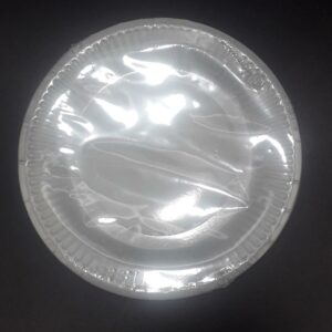 PLATO CARTON PLATEADO MATE 18CM