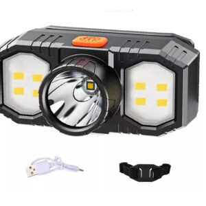 Linterna Minera Manos Libres Frontal Usb