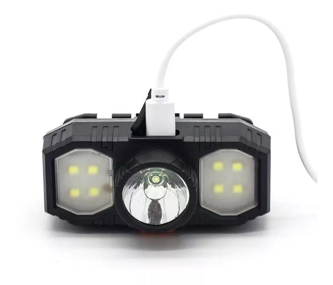Linterna Minera Manos Libres Frontal Usb - Imagen 3
