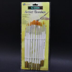 Set de pincel plano x 12 unidades