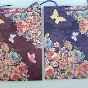 Bolsa de regalo mediana motivo flores