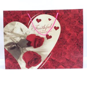 Bolsa de regalo grande  motivo rosas y