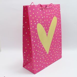 Bolsa de regalo grande motivo corazones
