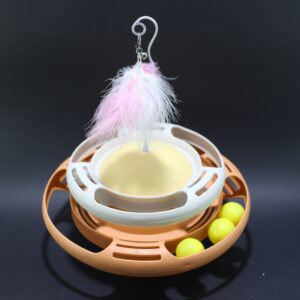 Juego entrenador para gatos ovalado
