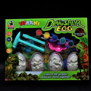Huevos de Dinosaurio x4 para pintar