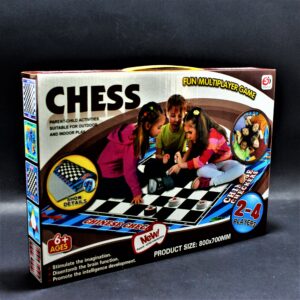 Juego ajedrez gigante en tapete