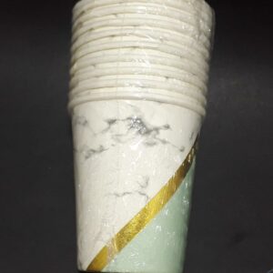 VASO  X 10   VERDE MANZANA BLANCO  HUMO