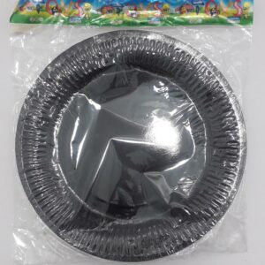 PLATO CARTON NEGRO BOLSA 23CM