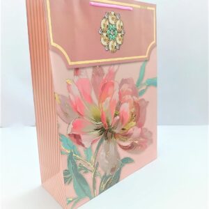 BOLSA REGALO TALLA L FLORES DECORATIVAS