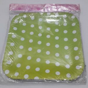 PLATO CUADRADO VENDE CLARO PUNTOS 23 CM