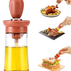 Mini Dispensador De Aceite + Cepillo