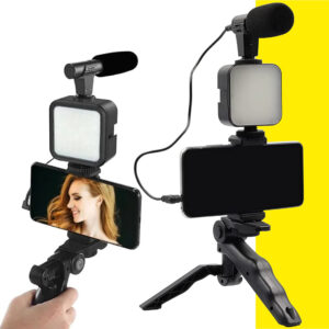 Estabilizador Celular Luz Led Microfono