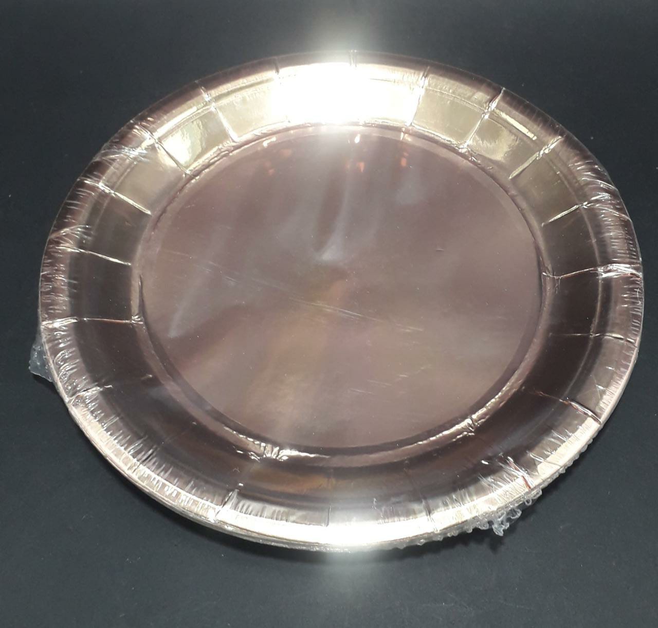 PLATO ORO ROSA 18CM