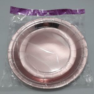 PLATO METALIZADO ORO ROSA EN BOLSA 23 C
