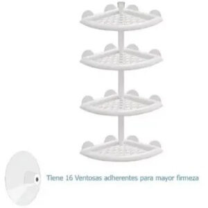 Organizador Esquinero Baño Y Ducha 4 Niv