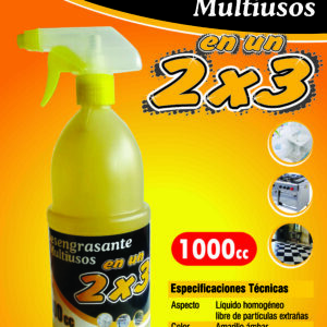 3 MULTIUSOS EN UN 2X3 x 1000cc