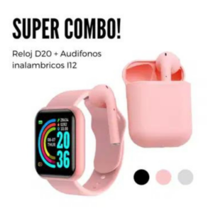 Reloj Inteligente Y68 D20 Pro + Audífono