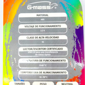 MEMORIA MICRO SD DE 16G MARCA G-MASS