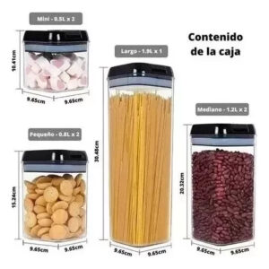 RECIPIENTES HERMETICOS COCINA X7