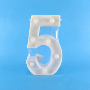 Numero Led (5) Cálida decorativo