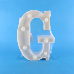 Letra Led (G) Cálida decorativa