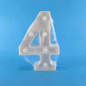 Numero Led (4) Cálida decorativo