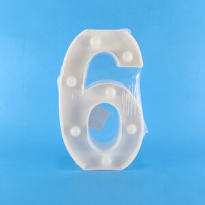 Numero Led (6) Cálida decorativo