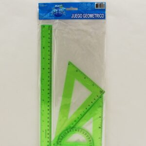 Juego geométrico reglas x4 piezas