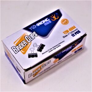 CAJA CLIPS MARIPOSA X 12 PIEZAS