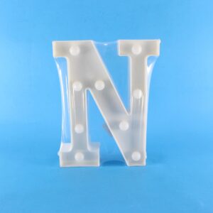Letra Led (N) Cálida decorativa