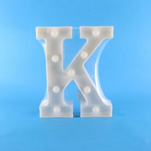 Letra Led (K) Cálida decorativa