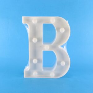 Letra Led (B) Cálida decorativa
