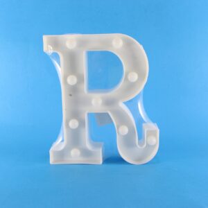Letra Led (R) Cálida decorativa