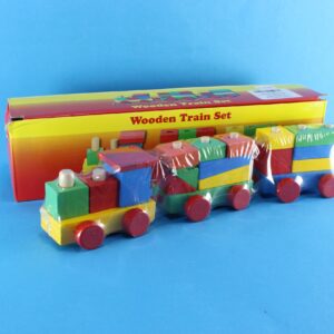Tren Armable didáctico de madera