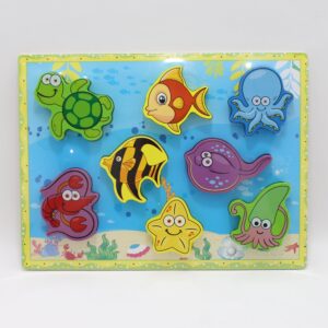 Juego didáctico encajables  en madera