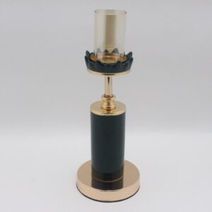 candelabro ceramica y metal