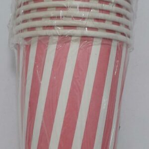 VASO ROSADO RAYAS x 10 7 ONZ