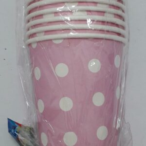 VASO ROSADO PUNTOS x 10 7 ONZ