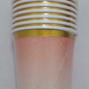 Vasos NARANJA desvanesido x 10 und