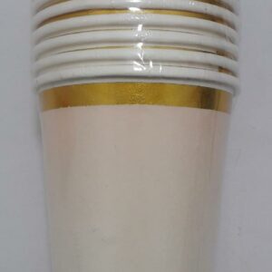 Vasos BEIGE desvanesido x 10 und